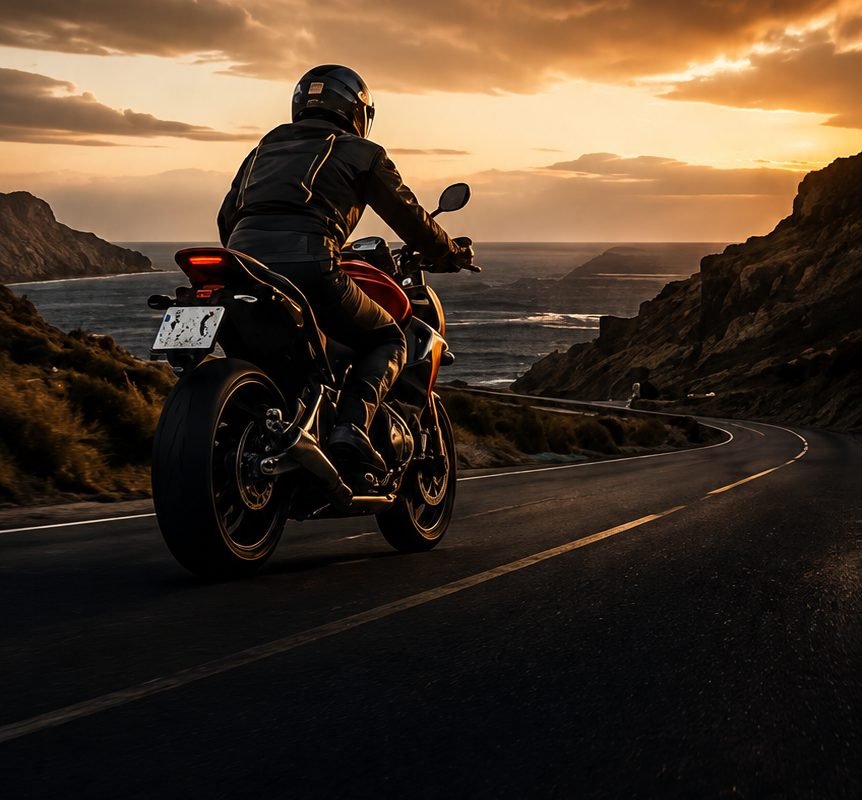 Sunset ride on the west coast of Gran Canaria